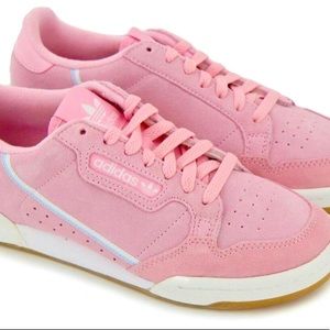 Adidas continental pink sneakers